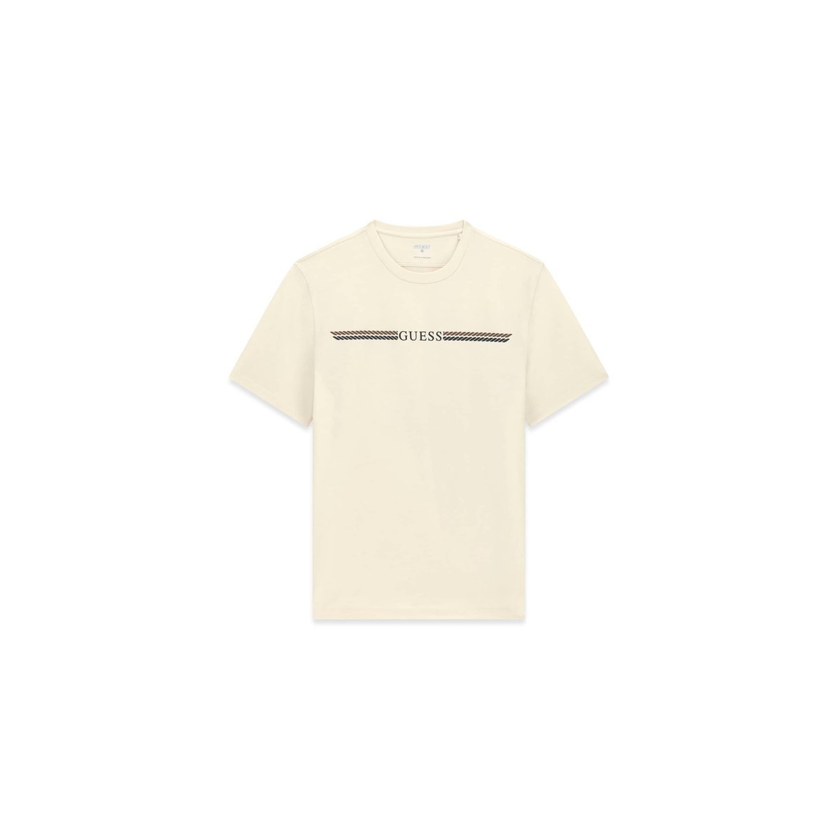 T-Shirt À Logo Imprimé crème, GUESS