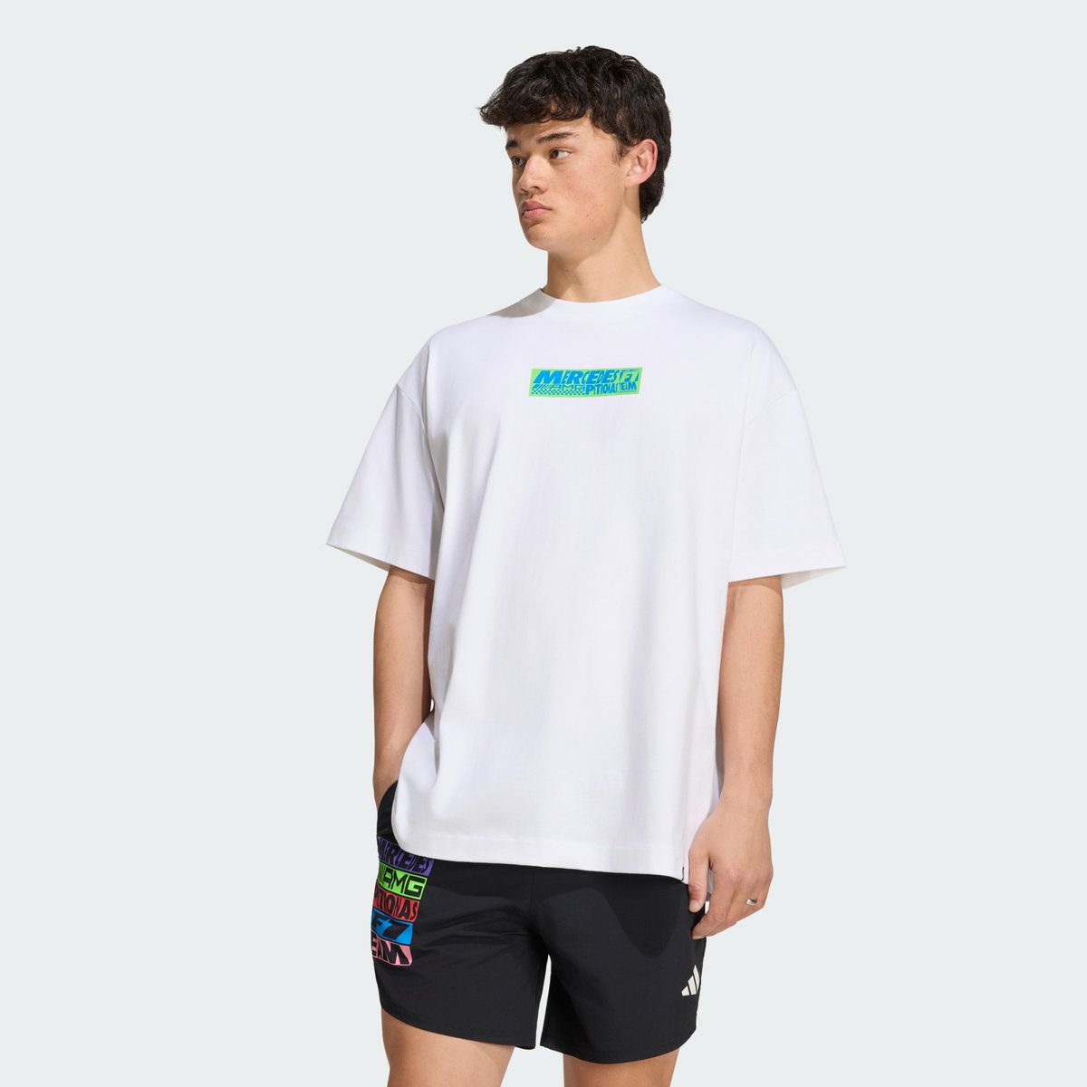 T-Shirt Mercedes - Amg Petronas Formula 1 Team Lights On T-Shirt Mercedes - Amg Petronas Formula 1 Team Lights On white, adidas Performance