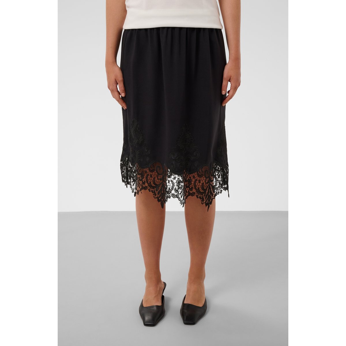 Jupe - tissage léger noir, SOAKED IN LUXURY