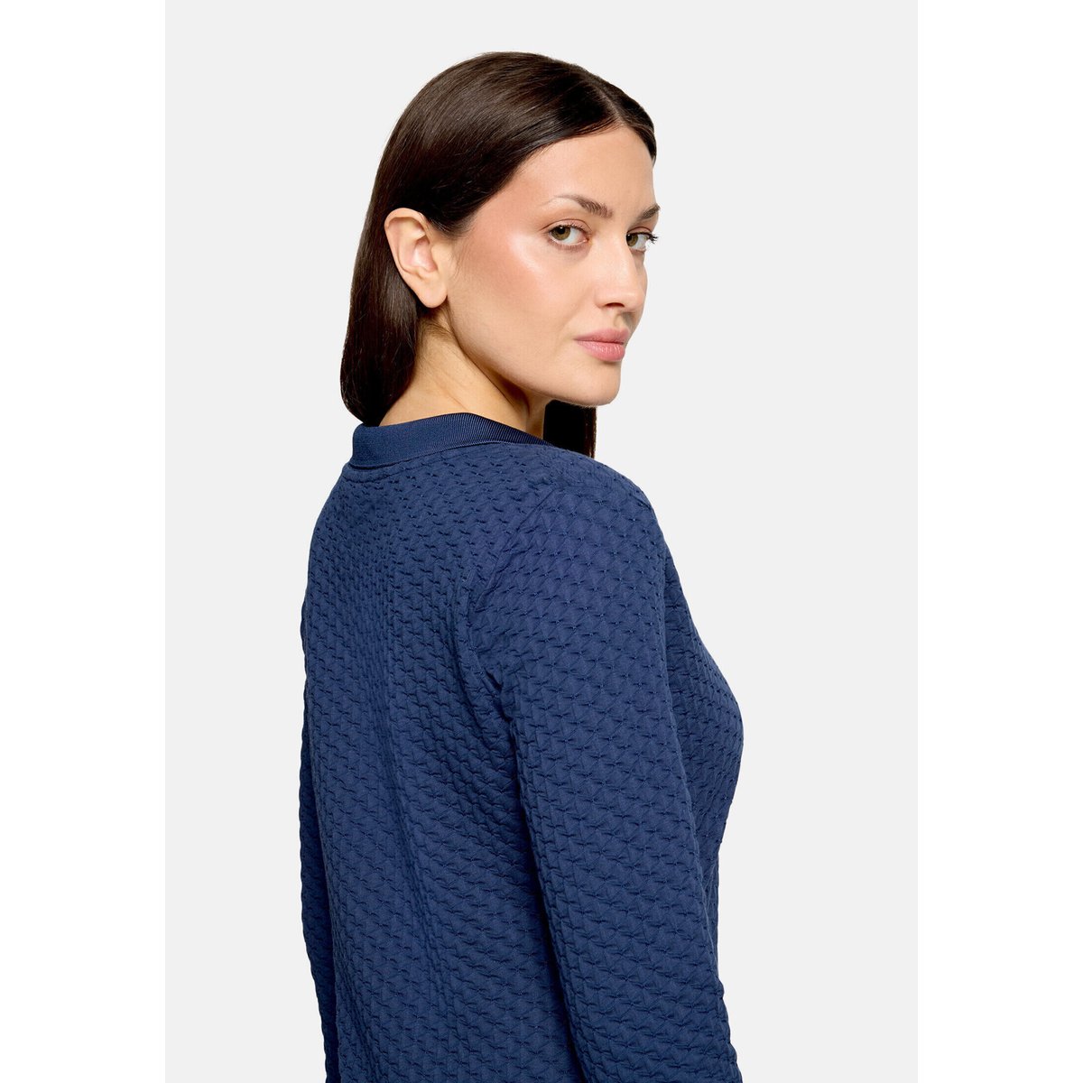 T-shirt basique avec structure iris blue, BETTY BARCLAY