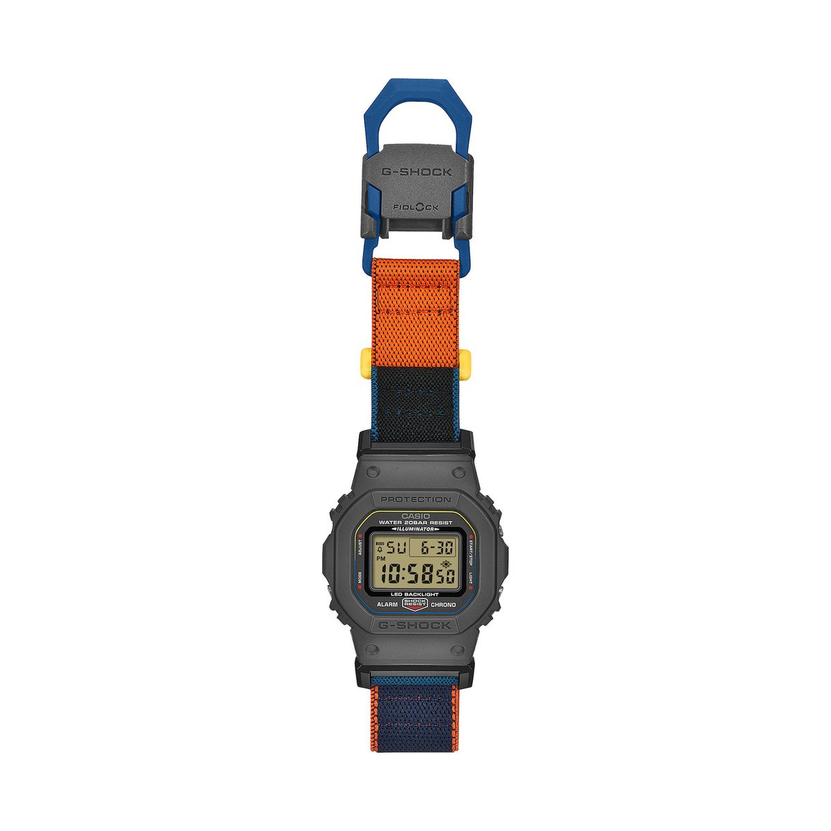 Montre Digital  CASIO G-SHOCK gris argenté bleu foncé, G-SHOCK