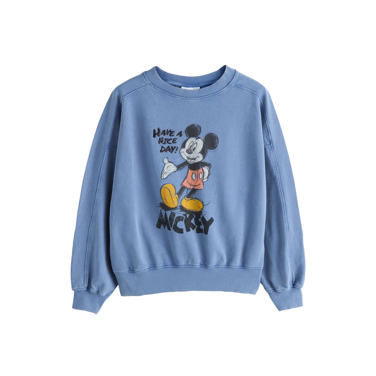 Sweat mickey mouse délavé bleu, NEXT