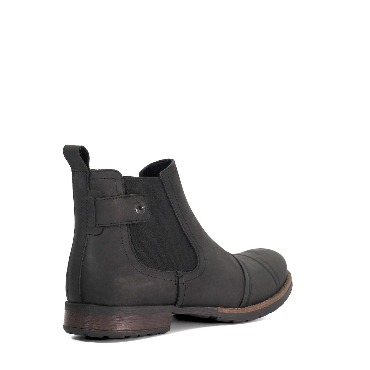 Bottines Chelsea décontractées en cuir - SALTWOOD Wide Fit black-leather, DUNE LONDON