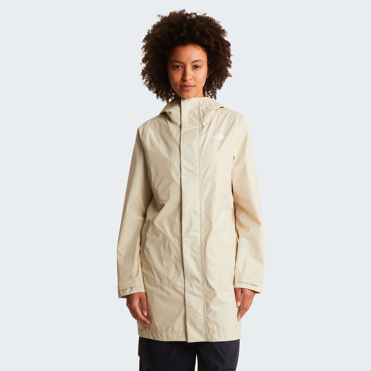Parka zippée à capuche Shell beige, THE NORTH FACE