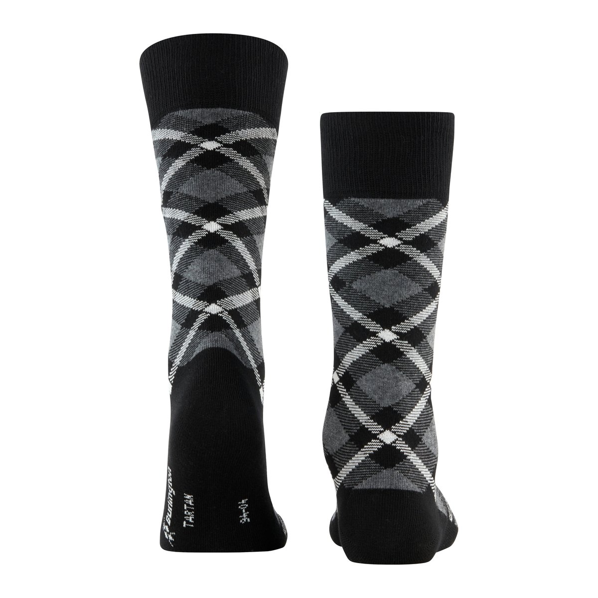Chaussettes Tartan Opaque noir basique, BURLINGTON