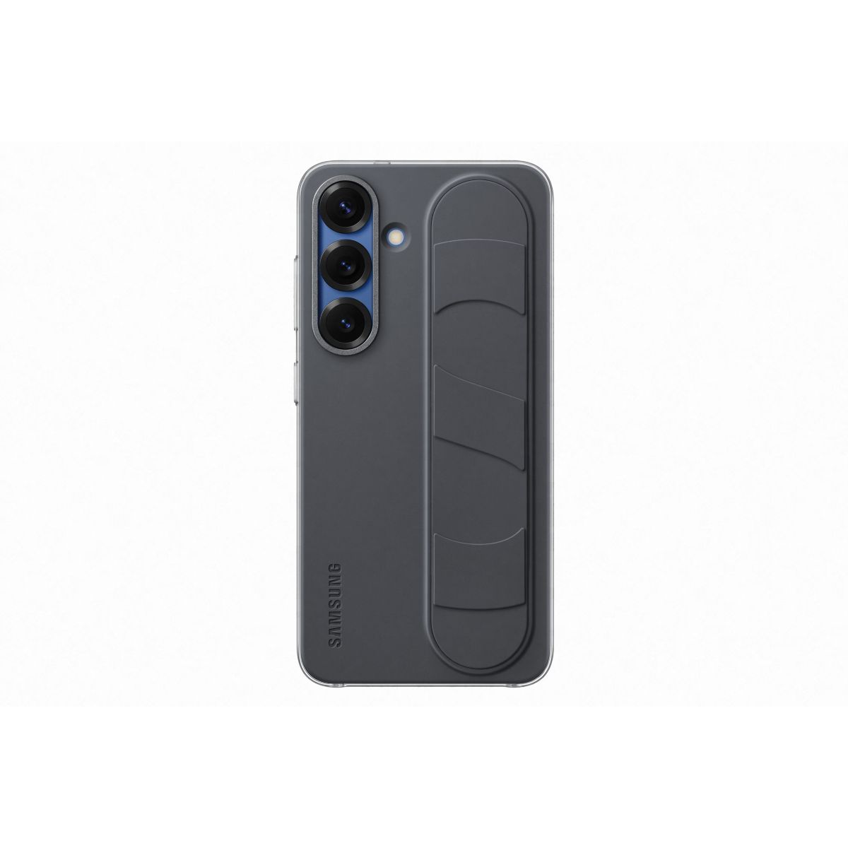Coque Galaxy S25 avec lanière Noir couleur unique, SAMSUNG