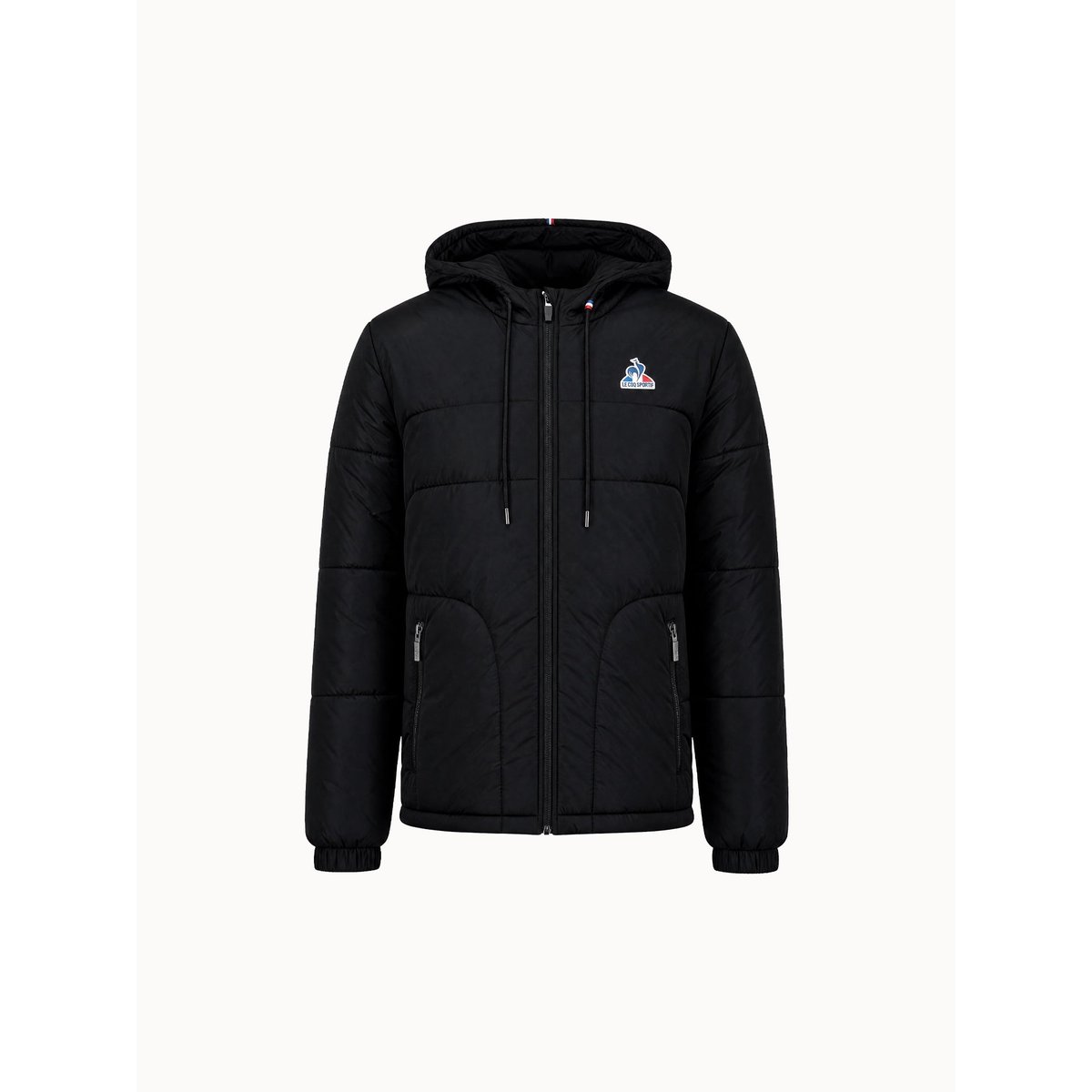 Doudoune à capuche déperlante Essentiel black, LE COQ SPORTIF