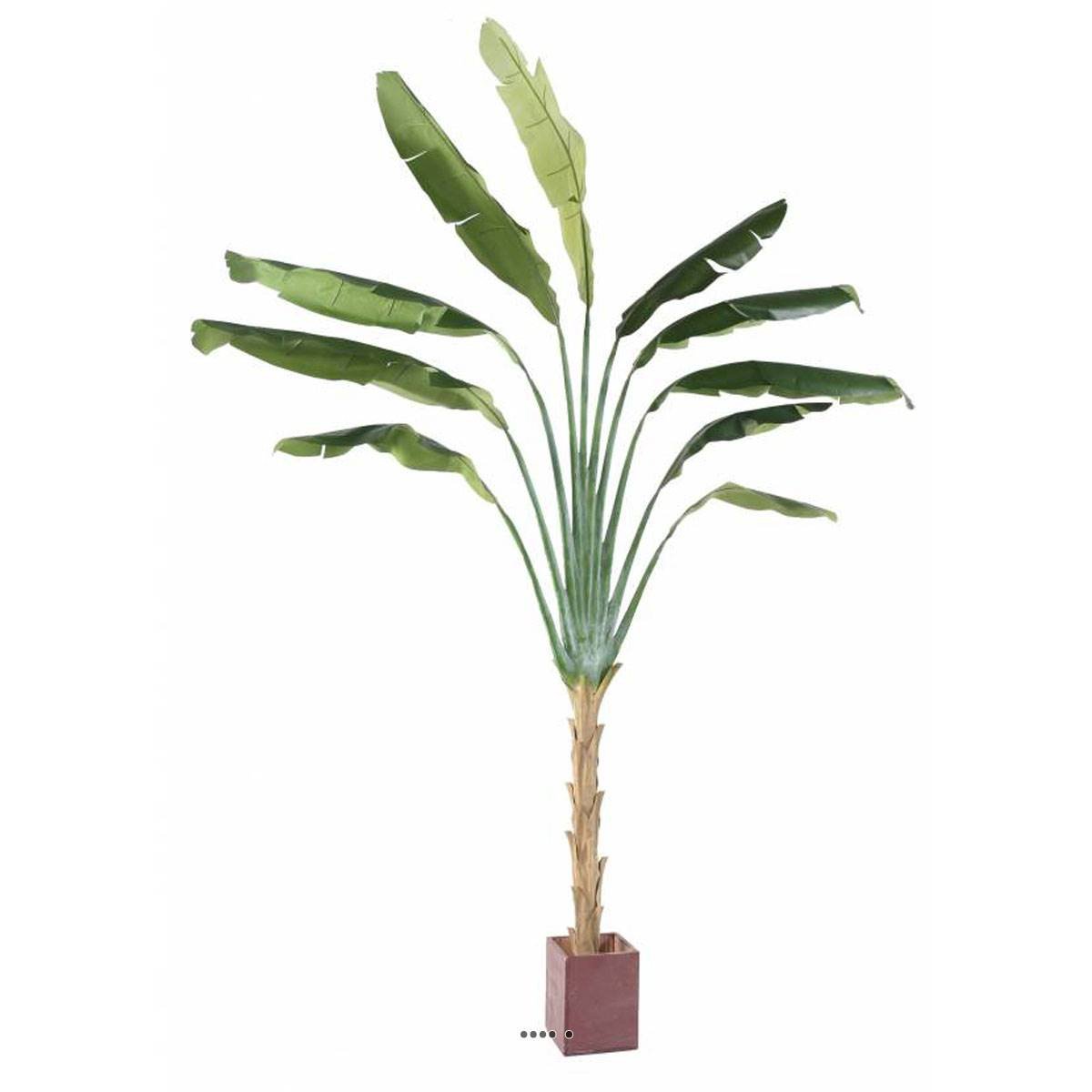 Arbre du voyageur palmier artificiel en pot vert, ARTIFICIELLES