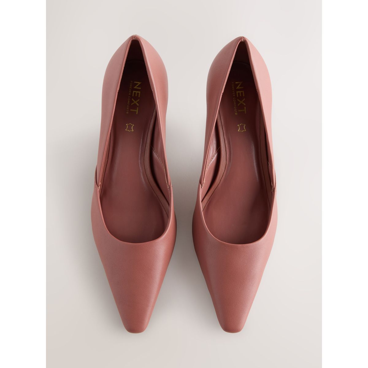 Escarpins pointus en cuir forever comfort® rose, NEXT