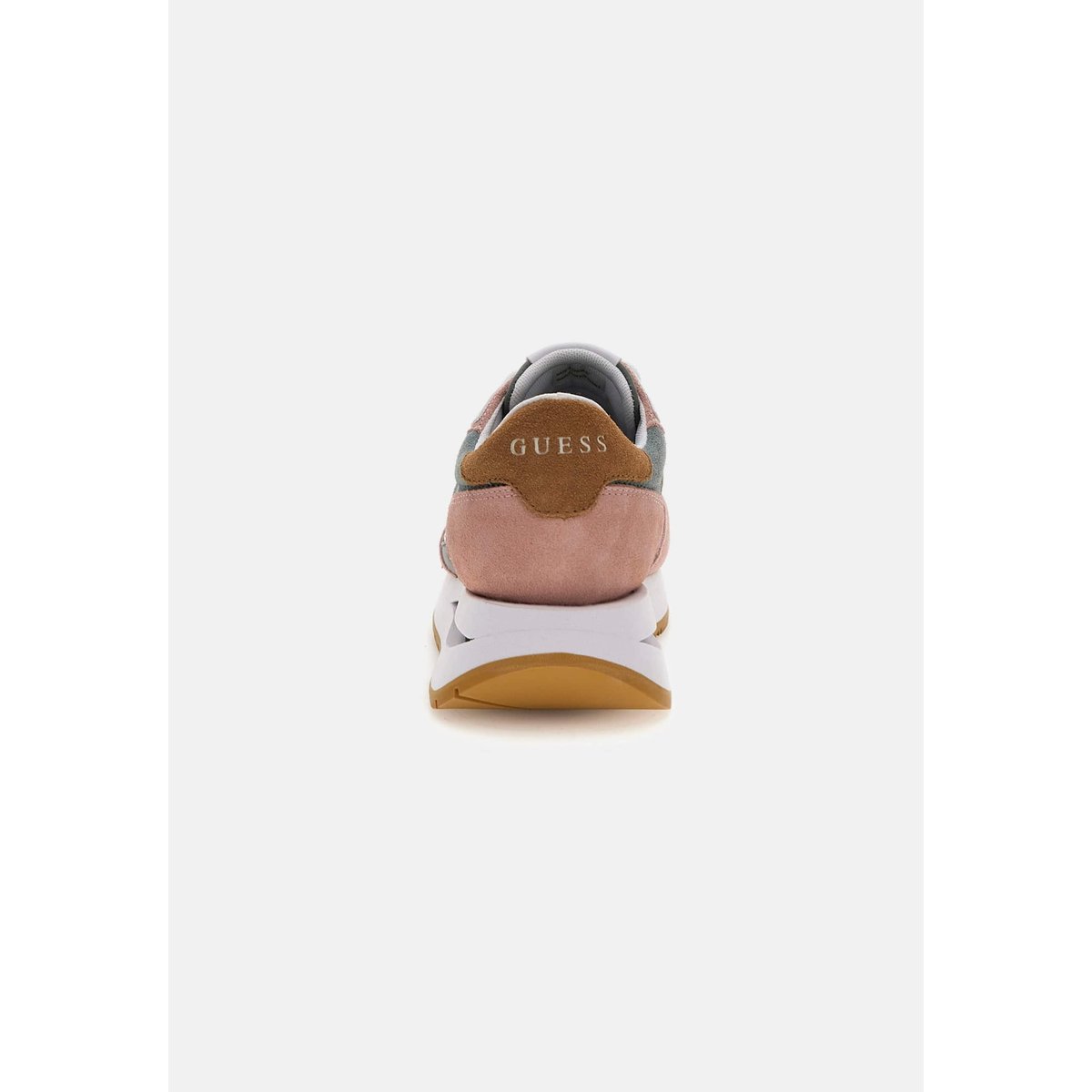 Baskets De Running Energy Cuir Mélangé rose, GUESS