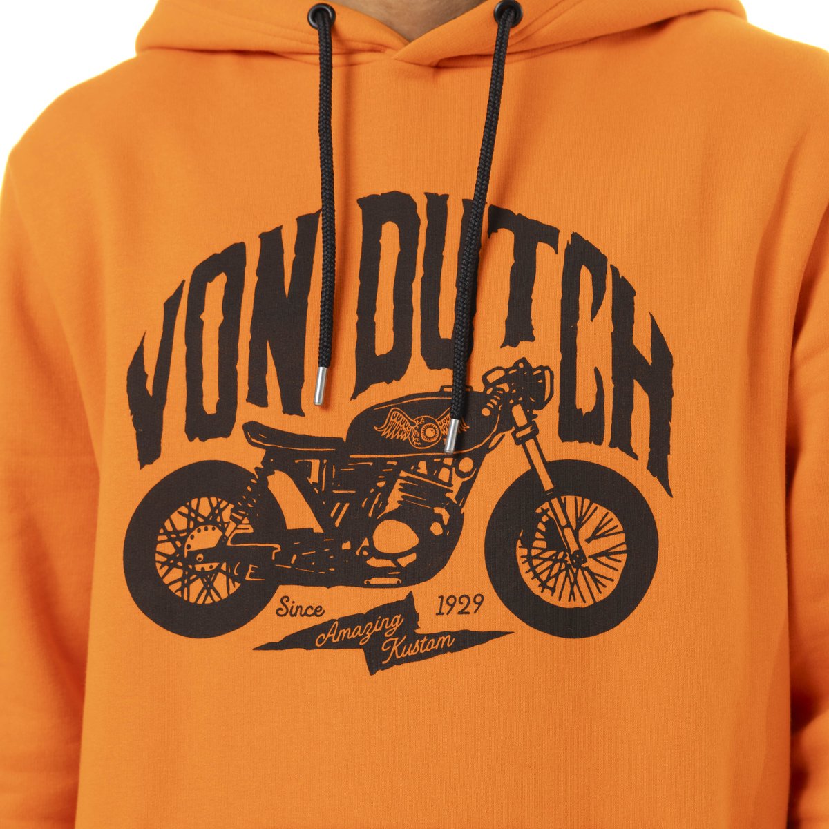 Sweat À capuche Cordon de serrage Spirit orange/noir, VON DUTCH