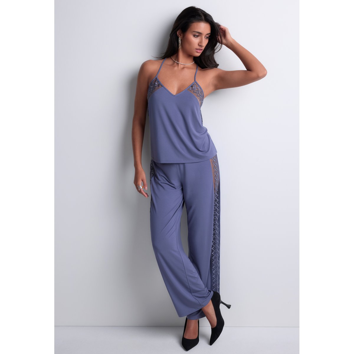 Pantalon Sweet Obsession bleu, AUBADE