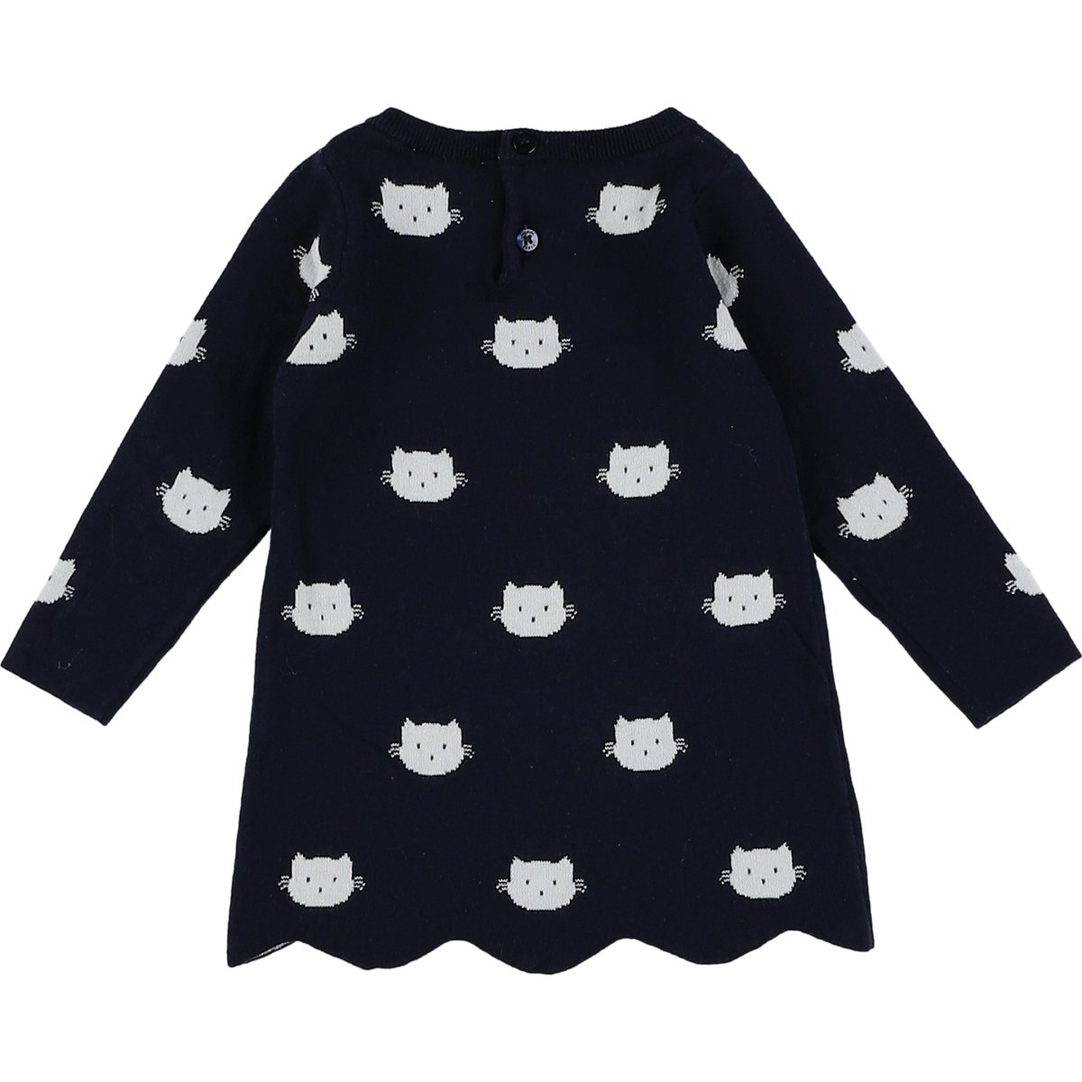 Robe maille - Très bon état blanc;bleu, JACADI
