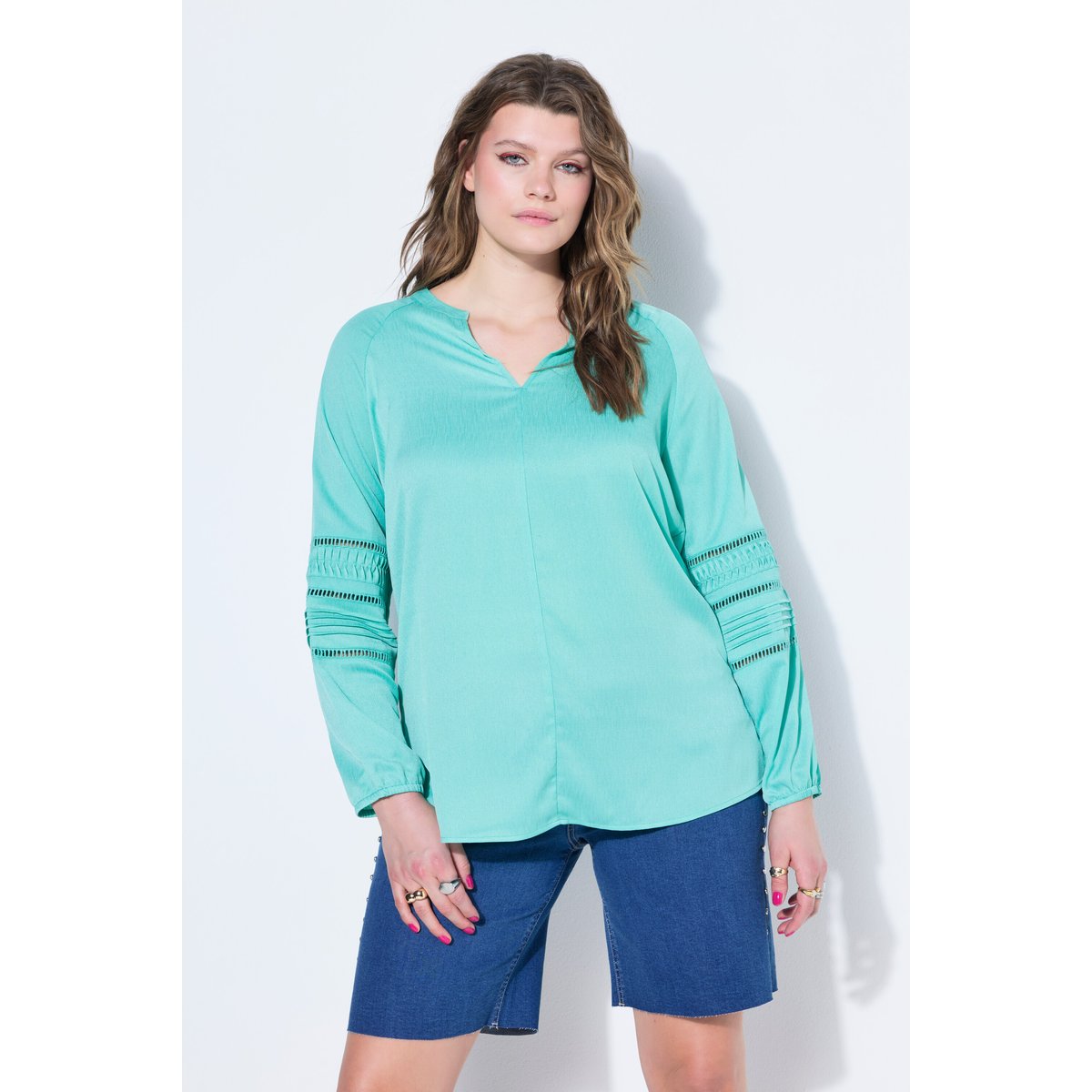 Tunique, coupe en A menthe bleue, STUDIO UNTOLD