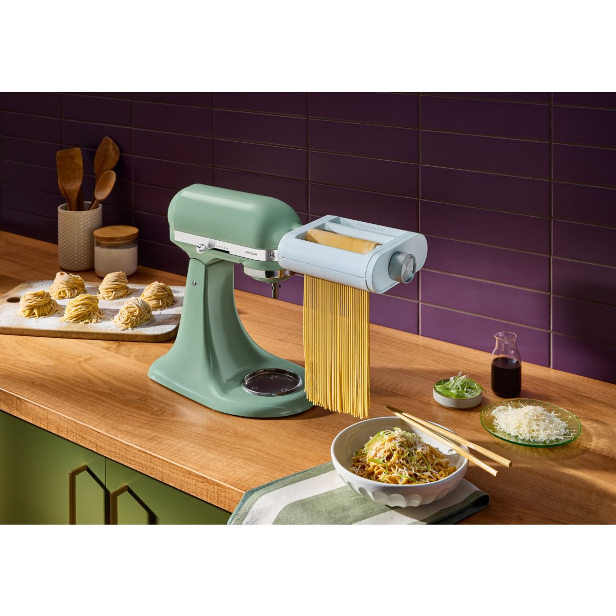 Kit pour pâtes fraîches PATES 3 EN 1 PLASTIQUE 5KSM3PPA couleur unique, KITCHENAID