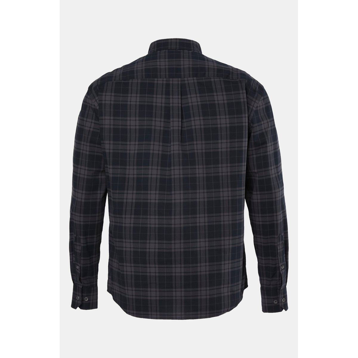 Chemise à carreaux. Manches longues et col noir, JP1880