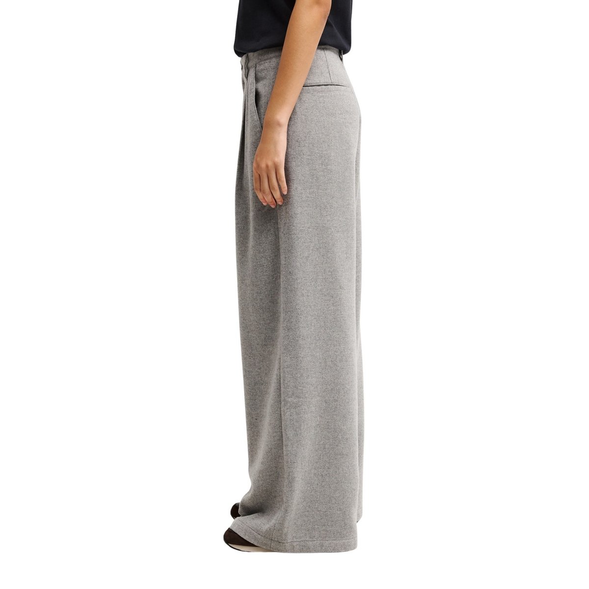 Pantalon à plis WOOL gris grey heather, QUIKSILVER
