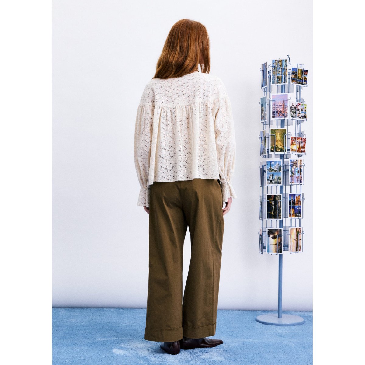 Blouse Takis en coton TAKIS beige crème, FRNCH