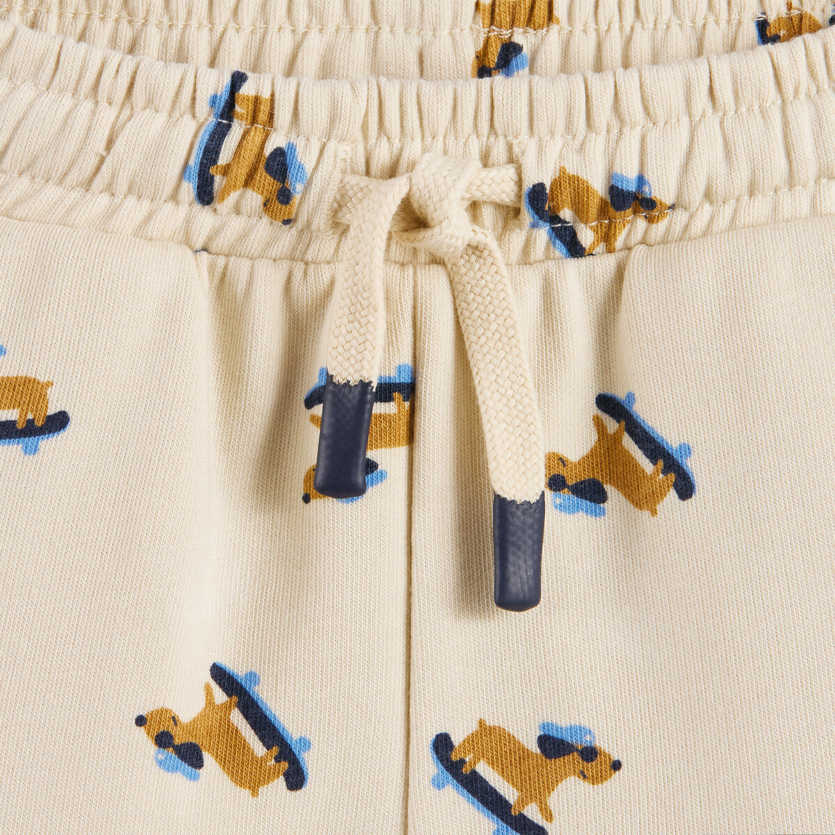 Lot de 2 shorts en molleton marron + beige, LA REDOUTE COLLECTIONS