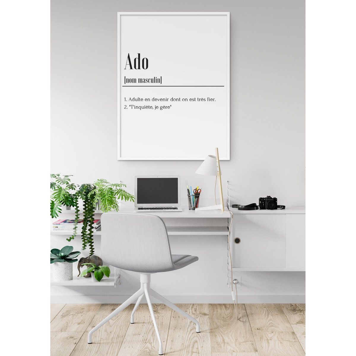 Affiche Définition Ado blanc, L'AFFICHERIE