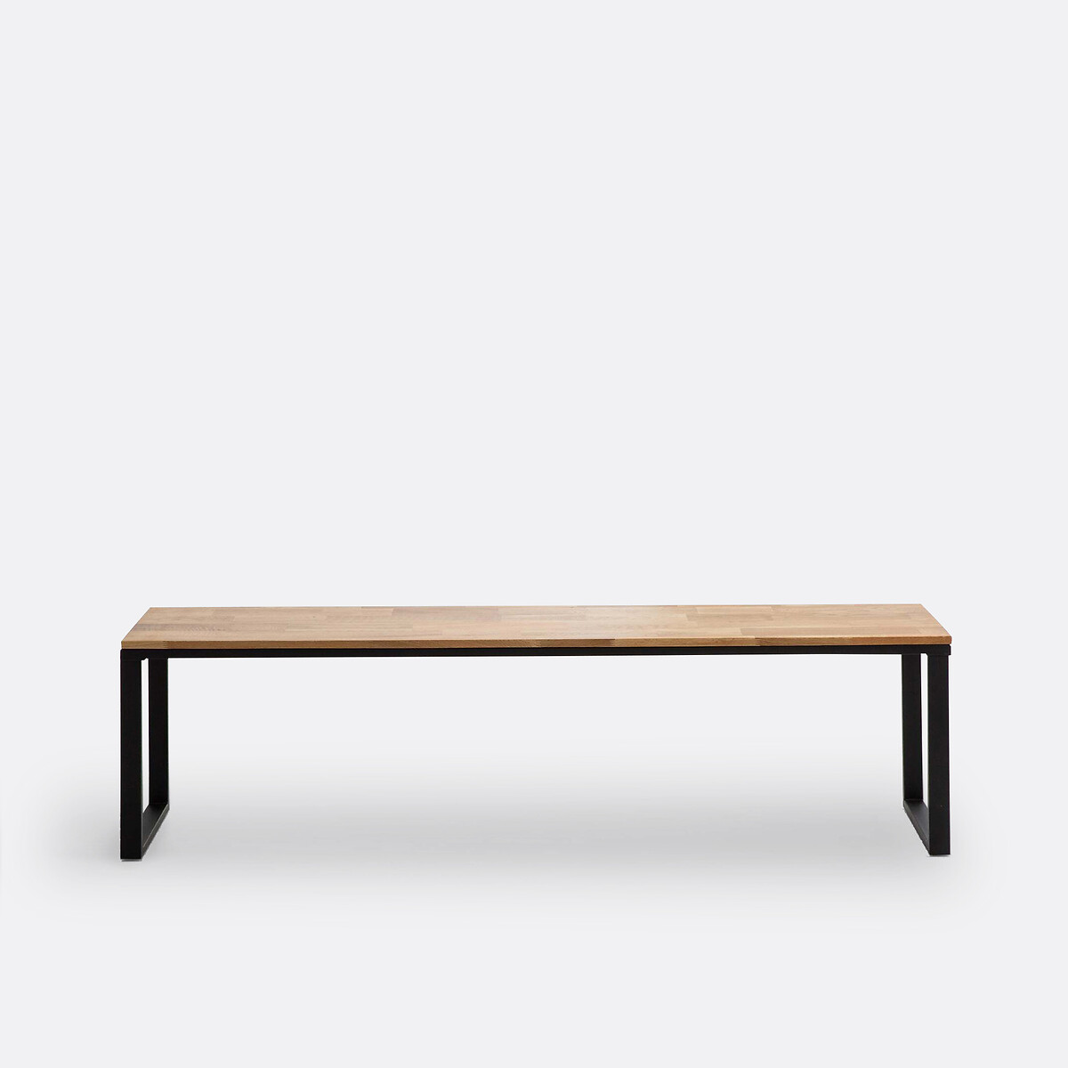Banc chêne massif abouté vernis L160 cm, Hiba naturel, LA REDOUTE INTERIEURS