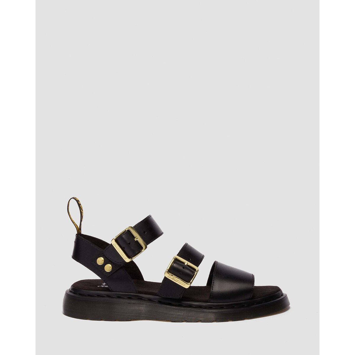 Sandales Gryphon en cuir Atlas noir, DR. MARTENS