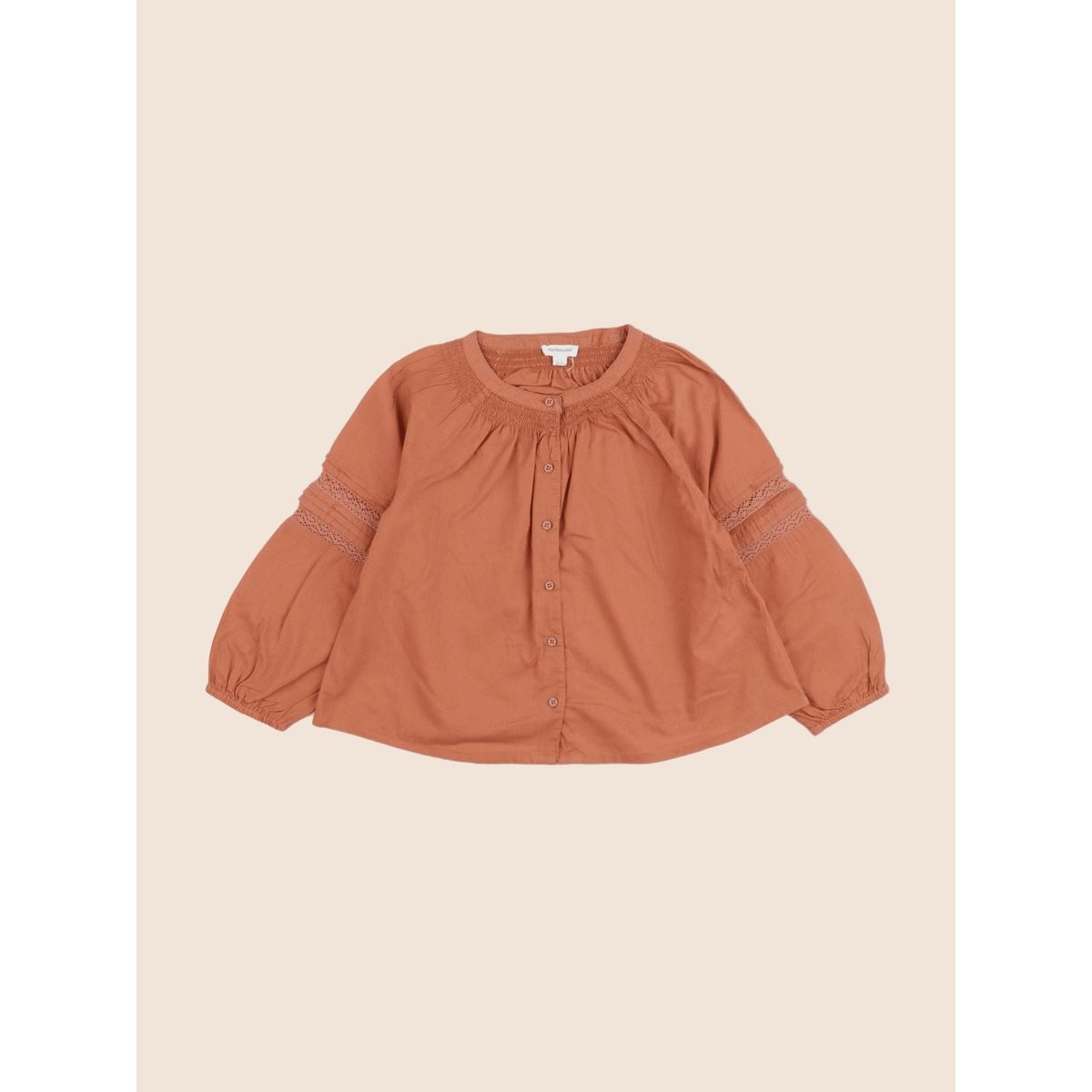 Blouse - Très bon état orange, VERTBAUDET