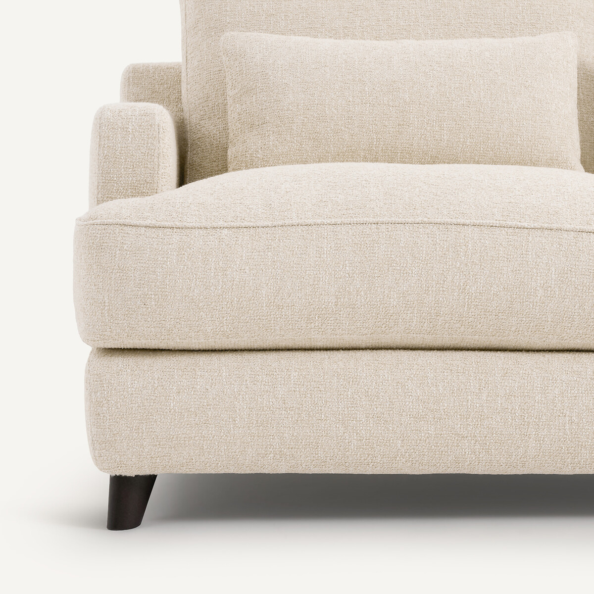 Kompaktes Sofa, Bouclé, ALWINE kreide, AM.PM