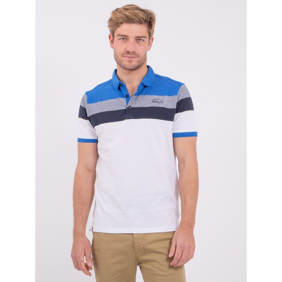 Polo Manches Courtes Pur Coton Pumarco bleu royal, RITCHIE