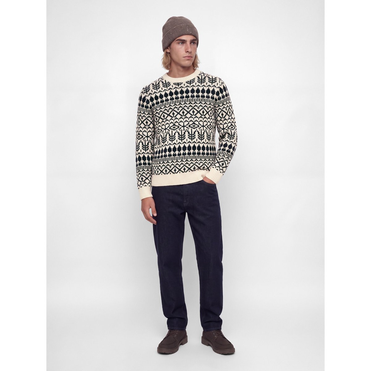 Pull En Maille blanche - parchment 1, JACK & JONES