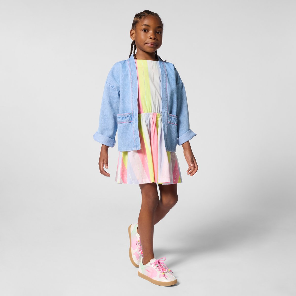 Veste en jean double stone+bleach, BILLIEBLUSH