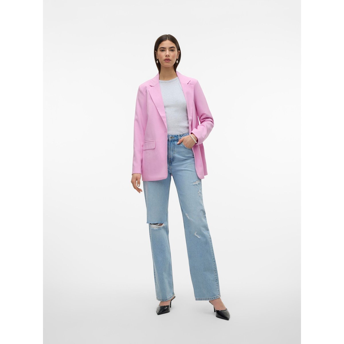 Blazer Croisé pastel lavender, VERO MODA