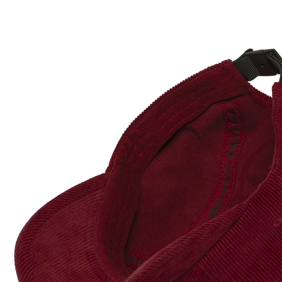 Casquette 5 panels VELVET bordeaux/noir, VON DUTCH