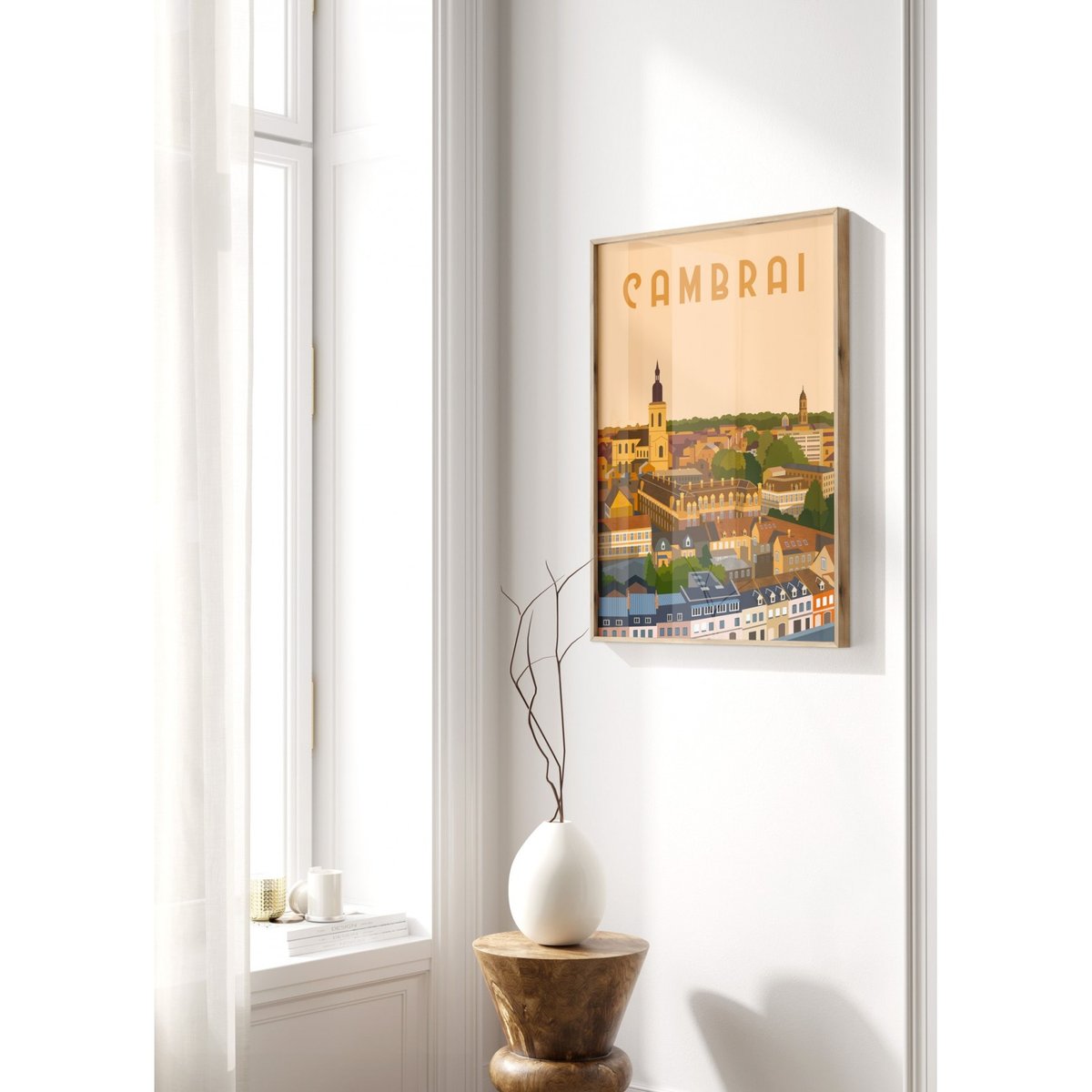 Affiche ville Cambrai blanc, L'AFFICHERIE