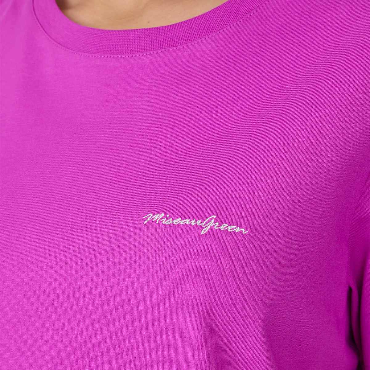 T-shirt uni mauve, MISE AU GREEN