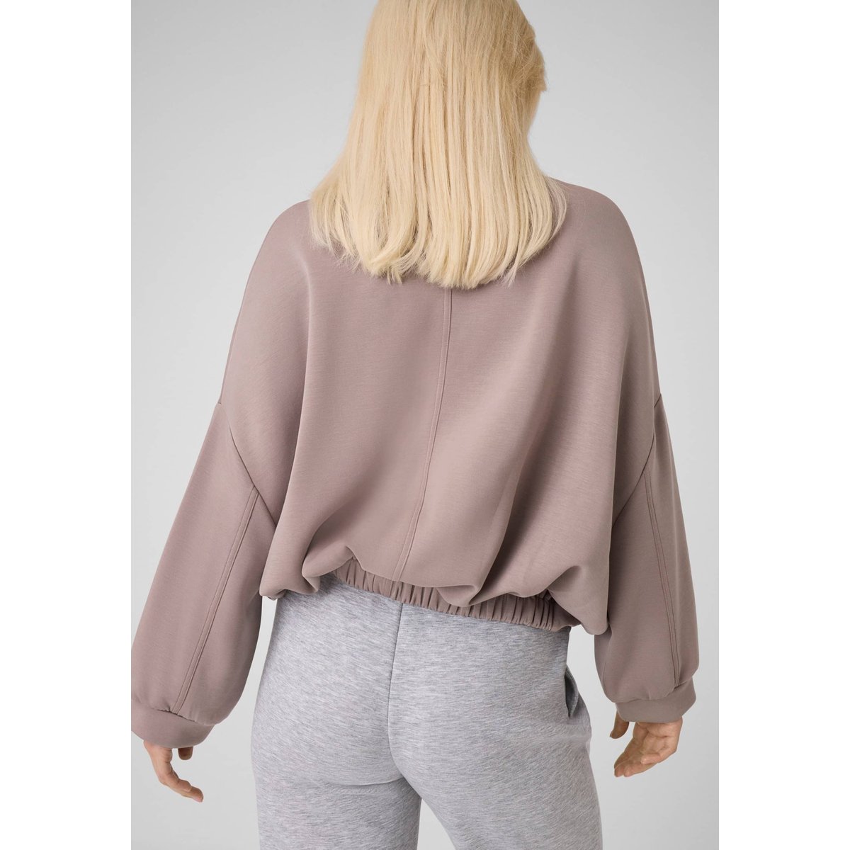 Sweat À Capuche Zippé Intégral beige, GUESS