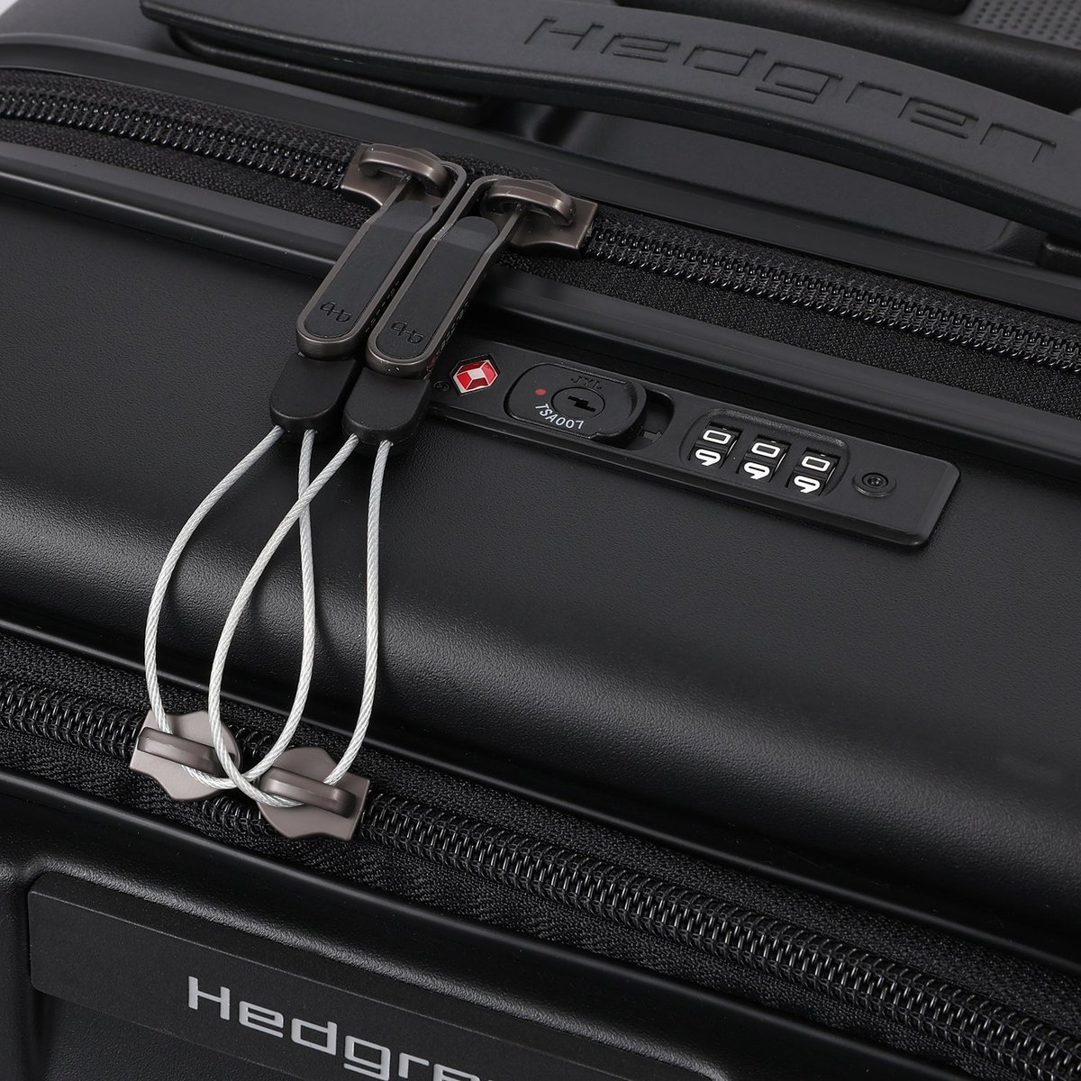 Valise cabine IATA 4 roues avec poche avant black, HEDGREN