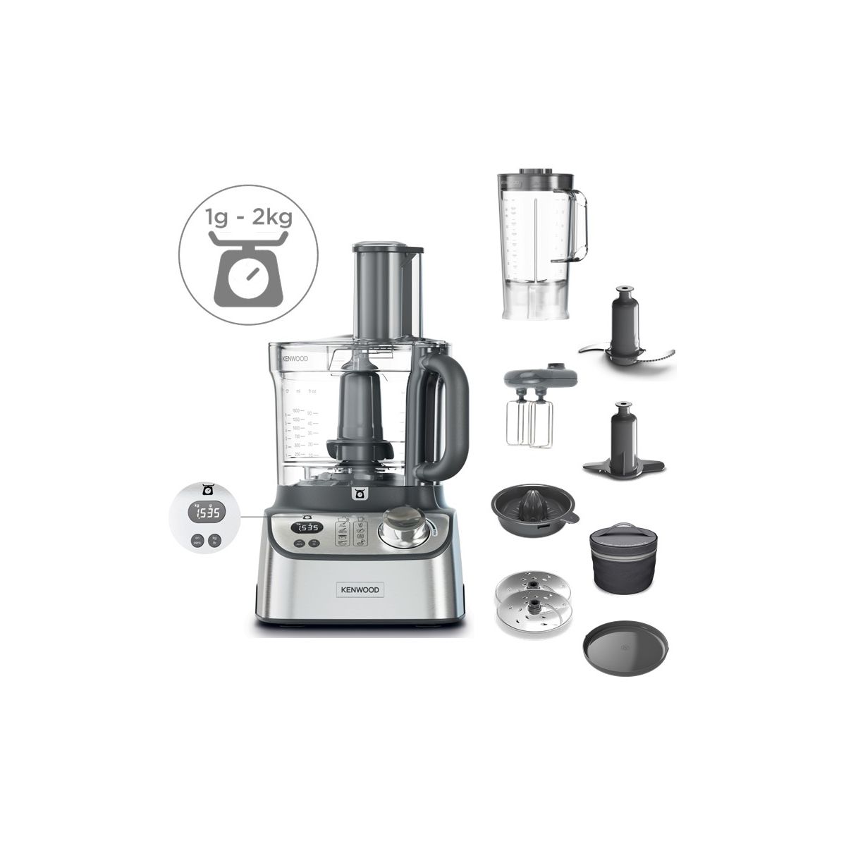 Robot multifonction FDM71.450SS MultiPro Express+ gris, KENWOOD