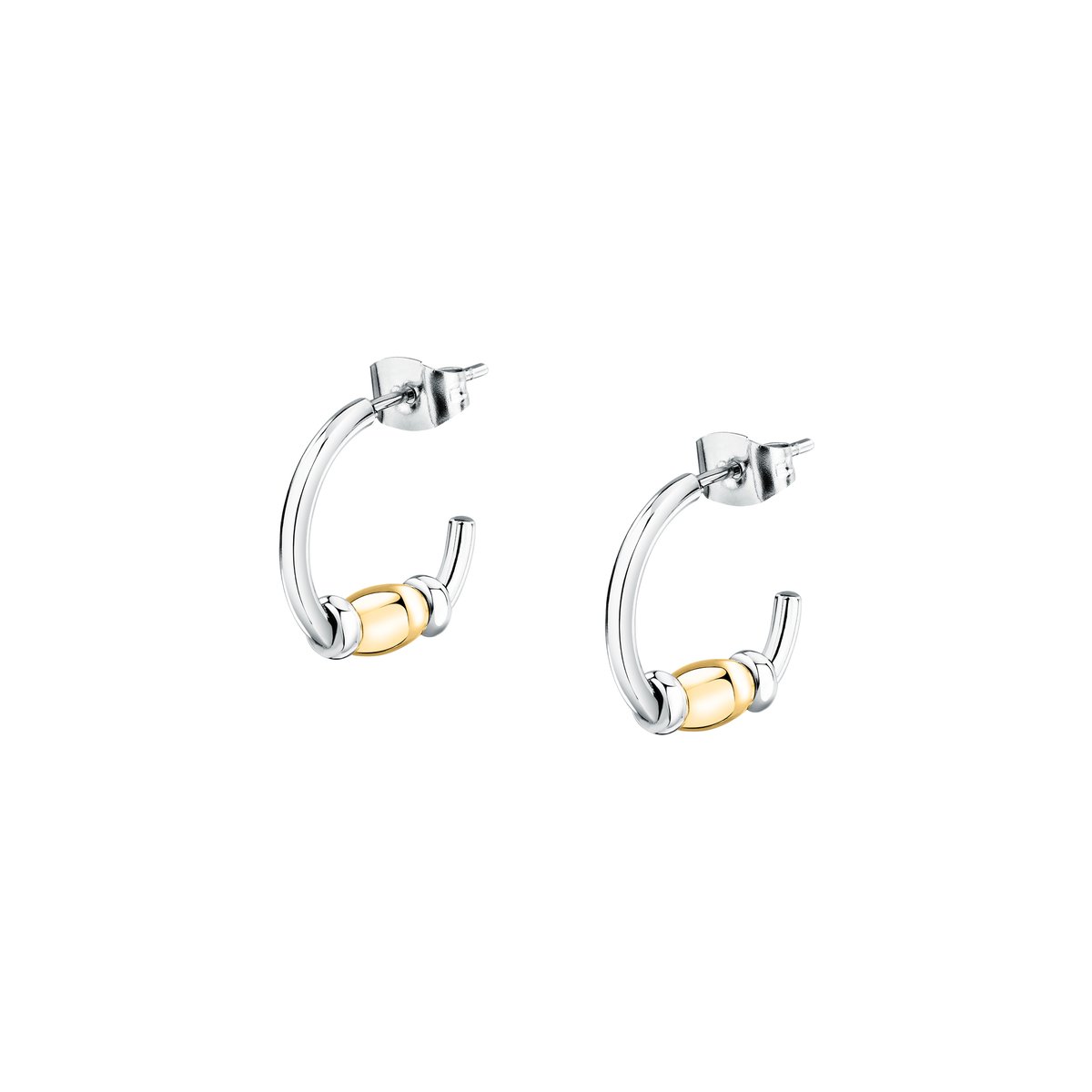 Boucles D'Oreilles en acier,cristaux, COLORI argent, or, MORELLATO