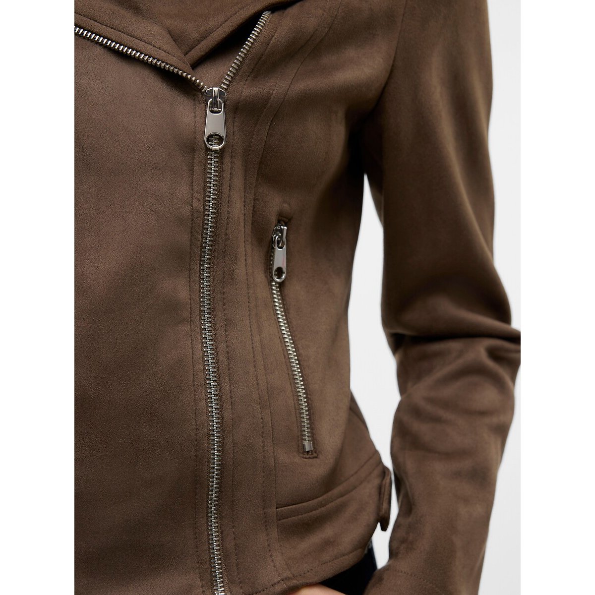 Blusão curto castanho, VERO MODA