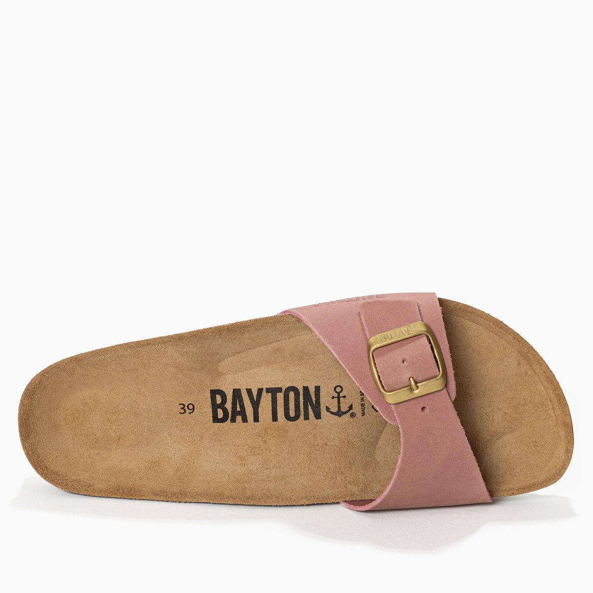 Sandales en cuir ZEPHYR rose, BAYTON