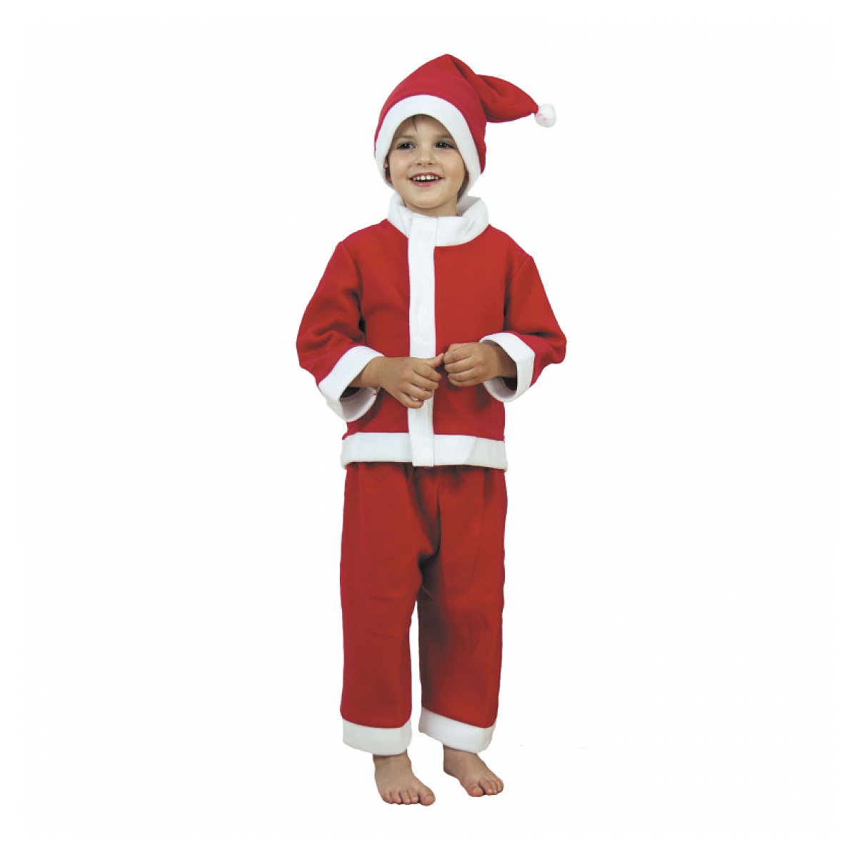 Costume père noel doudou enfant 7/9 ans couleur unique, PARTY PRO