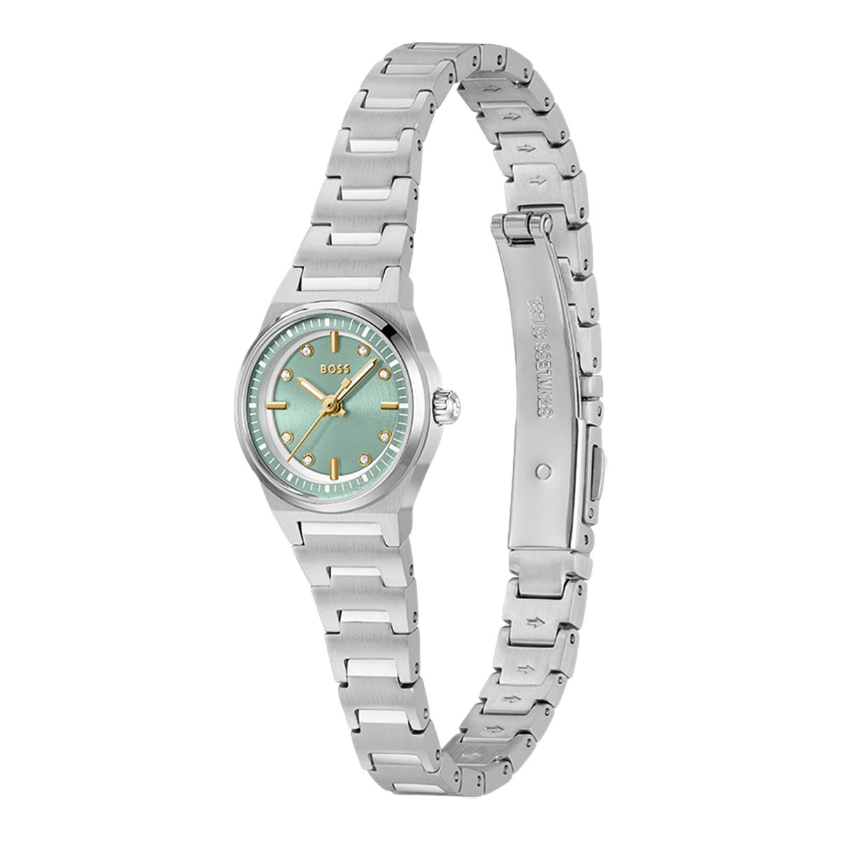Montre Analogique  CANDOR argenté vert argenté, BOSS