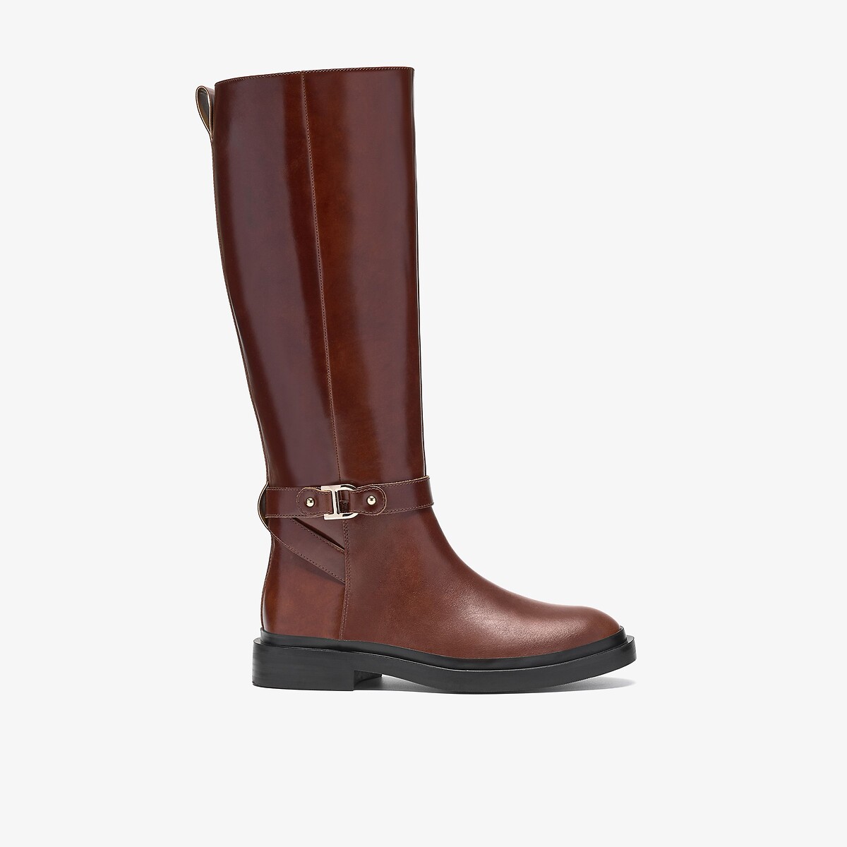 Previa Bit Leather Riding Boots dark brown, CLARKS