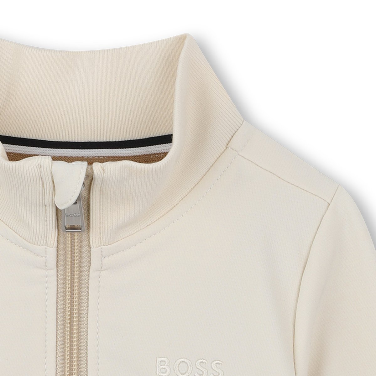 Cardigan de jogging vanille, BOSS KIDSWEAR