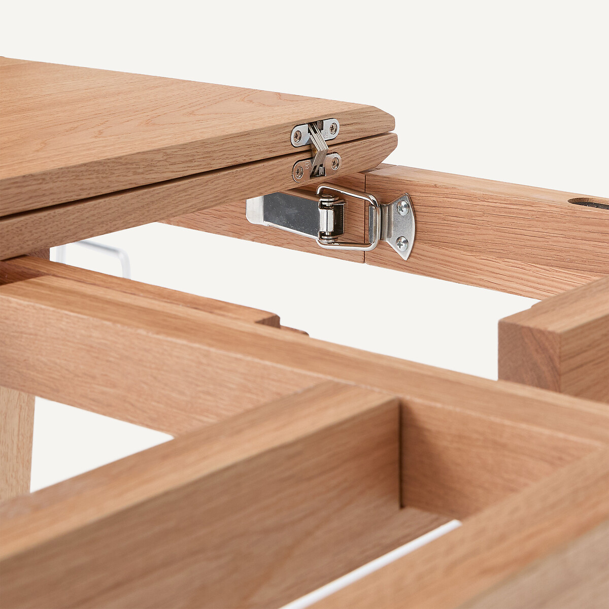 Consola extensible, en roble macizo y chapa de roble, SANARA roble natural, AM.PM