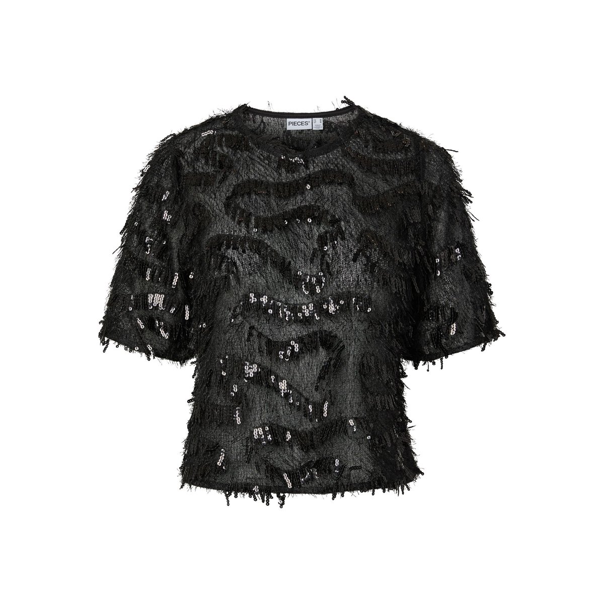 Top À Manches Courtes noir - black1, PIECES
