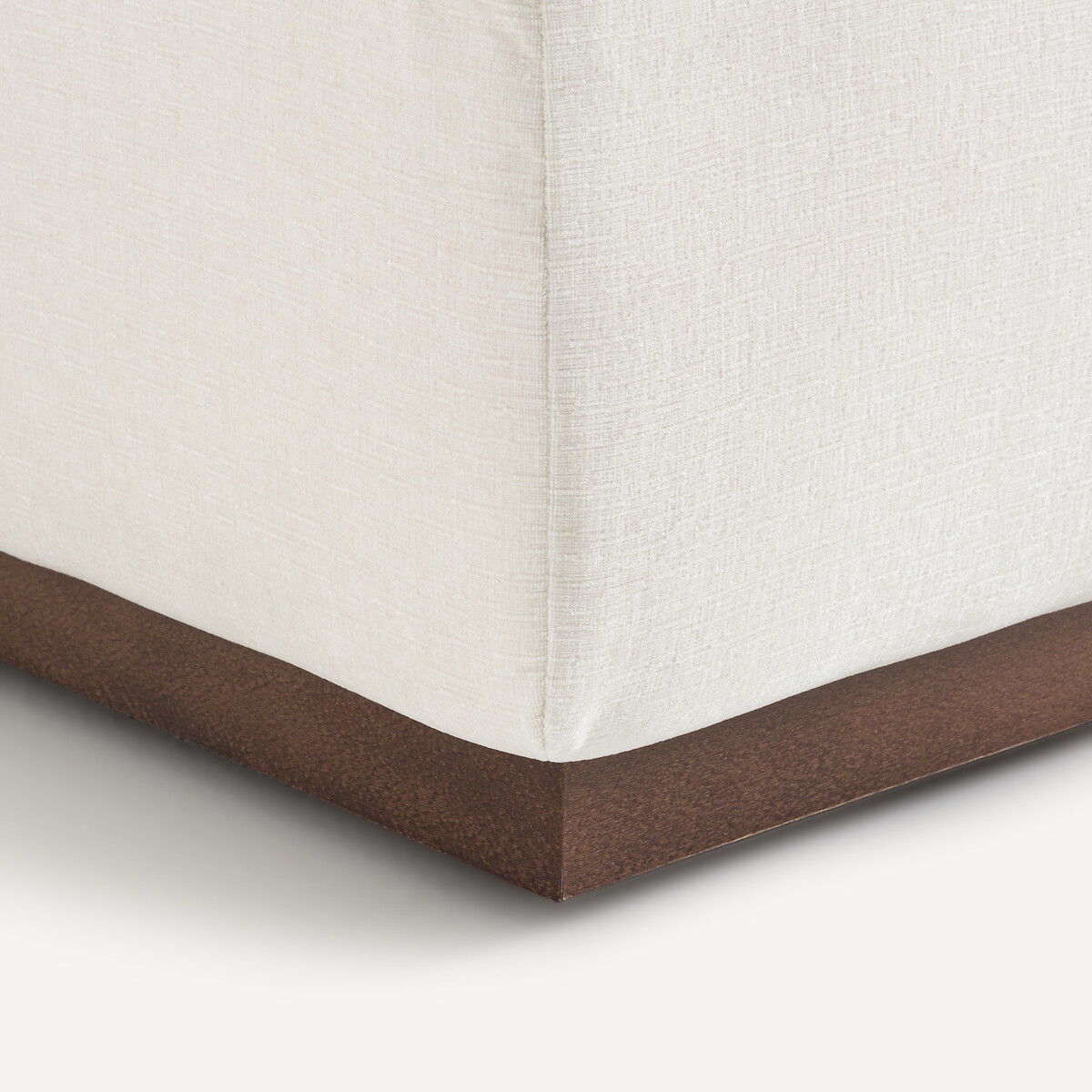 Canapé d'angle gauche velours chenille, Jacopo blanc, AM.PM