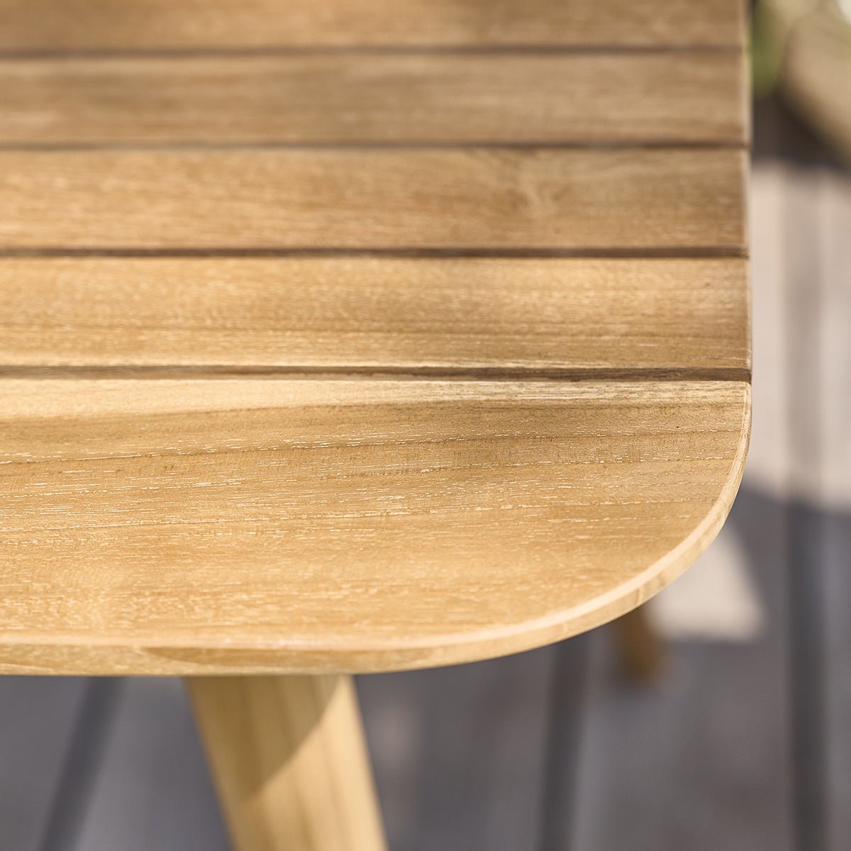 Table de jardin en teck massif 4 places  APRIL naturel, BERAH GETAH