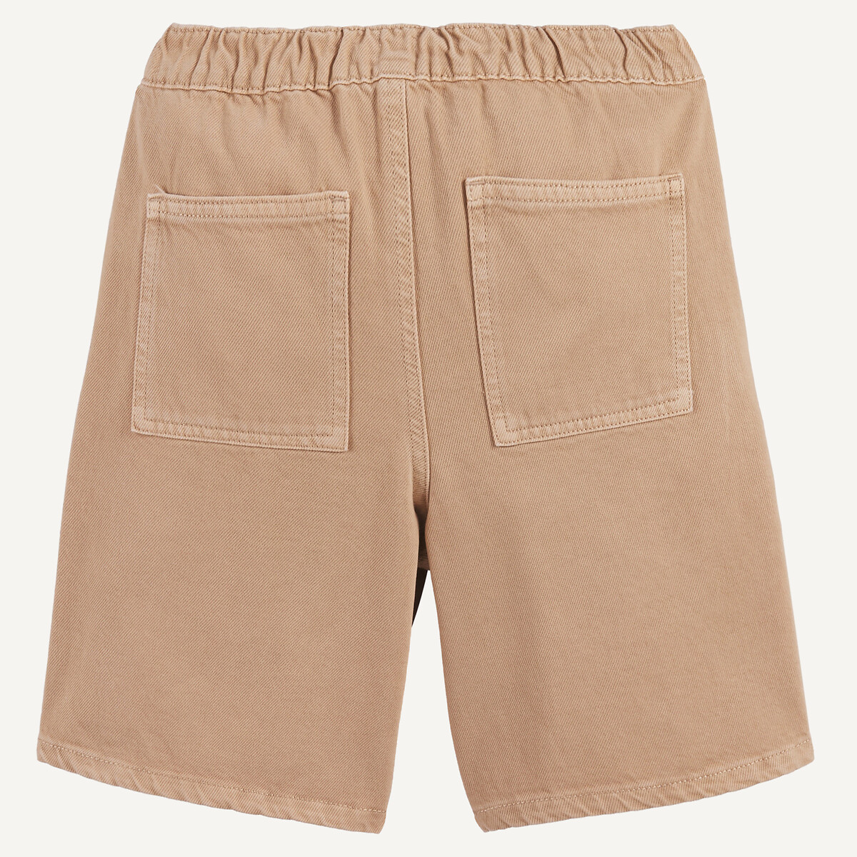 Bermuda avec taille élastiquée beige, LA REDOUTE COLLECTIONS